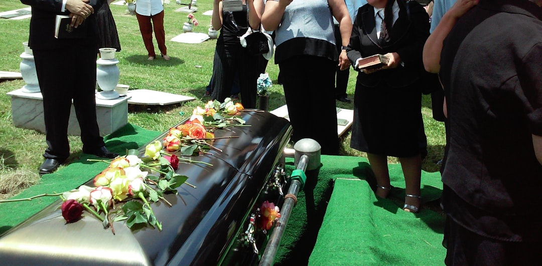 Photo cemetery, funeral procession